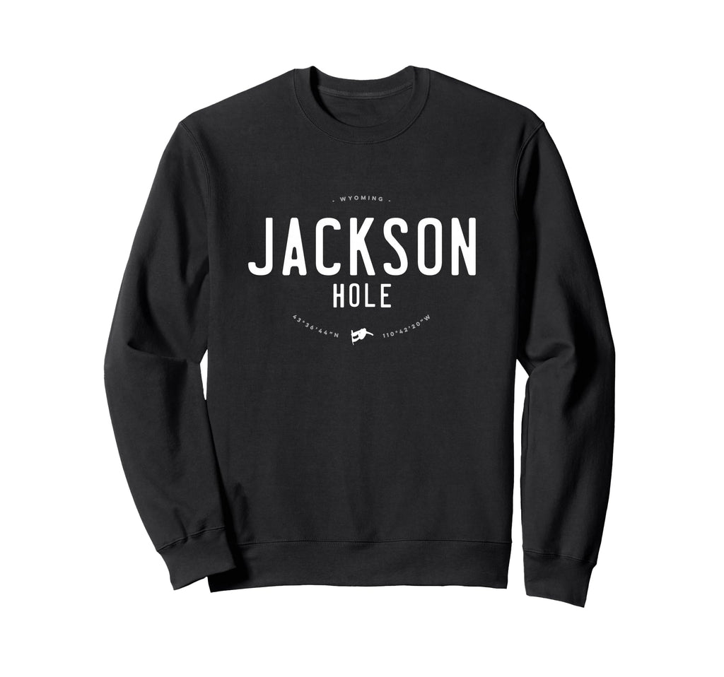 Jackson Hole Wyoming Distressed Sweatshirt - Aesthetic Graphic Men Women - T-Shirt, Sweatshirt, Hoodie