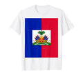National Haiti Country Flag Dad Game Day T-Shirt - Unique Graphic Unisex - T-Shirt, Sweatshirt, Hoodie