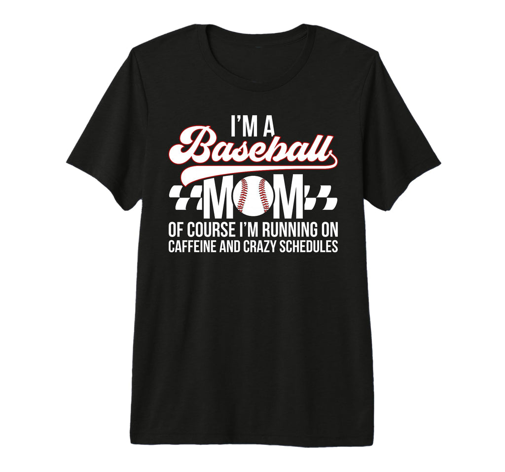 Im Baseball Mom Baseball Player Mama T-Shirt - Minimalist Print Men Women - T-Shirt, Sweatshirt, Hoodie