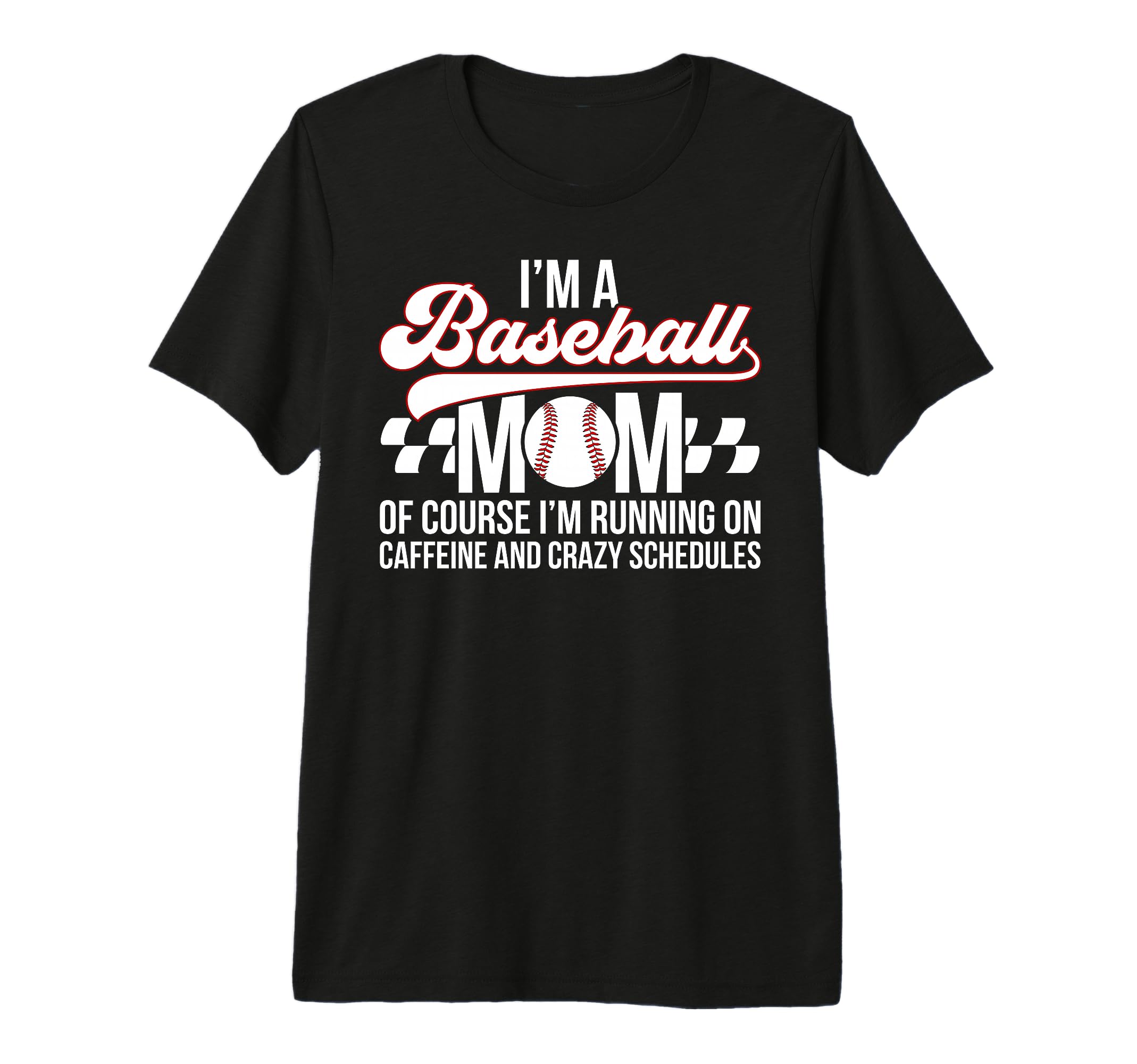 Im Baseball Mom Baseball Player Mama T-Shirt - Minimalist Print Men Women - T-Shirt, Sweatshirt, Hoodie