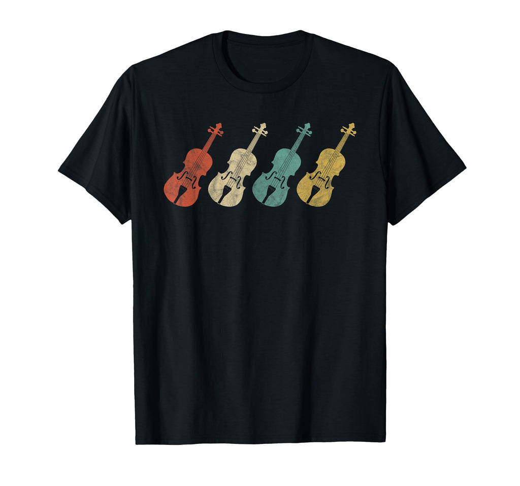 70S Violins Player Orchestra T-Shirt - Novelty Apparel for Adults - T-Shirt, Sweatshirt, Hoodie