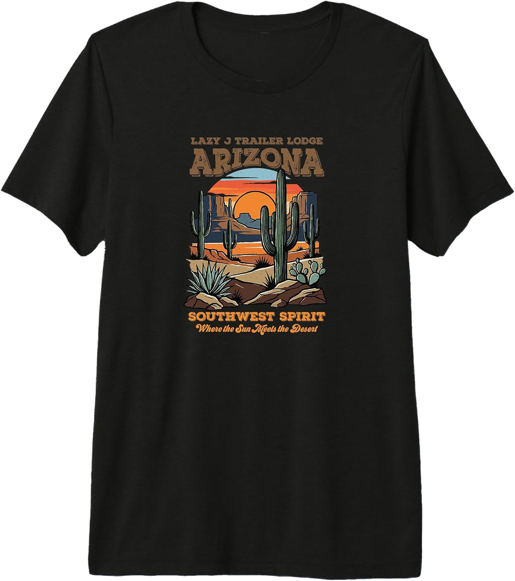 Lazy J Trailer Lodge, Arizona Southwest Pride - Adult & Kids T-Shirts, Sweatshirts & Hoodies apparel design preview 1
