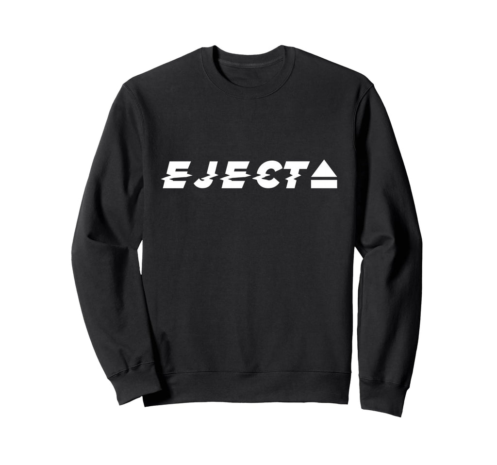 Eject Glitch Vhs Button Sweatshirt - Minimalist Print for Adults - T-Shirt, Sweatshirt, Hoodie