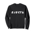 Eject Glitch Vhs Button Sweatshirt - Minimalist Print for Adults - T-Shirt, Sweatshirt, Hoodie