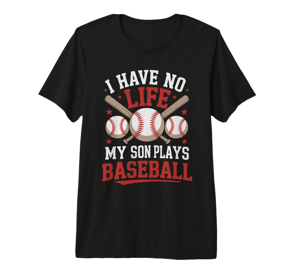 Funny Baseball Parents Son Mom Mother T-Shirt - Minimalist Print Men Women - T-Shirt, Sweatshirt, Hoodie
