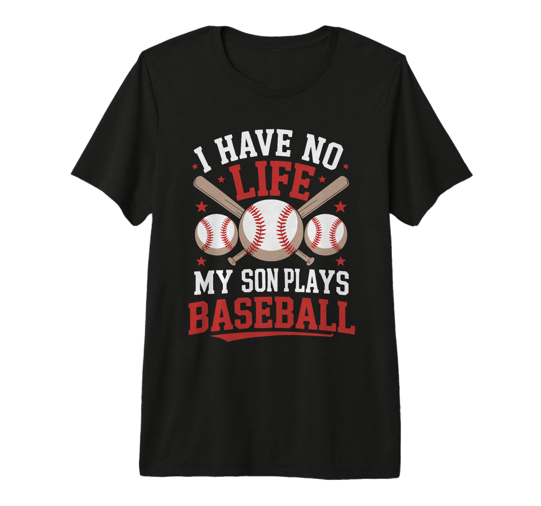 Funny Baseball Parents Son Mom Mother T-Shirt - Minimalist Print Men Women - T-Shirt, Sweatshirt, Hoodie