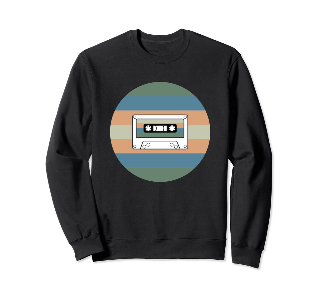 Cassette Tape 80S Nostalgia Sweatshirt - Fun Novelty Design for Adults - T-Shirt, Sweatshirt, Hoodie