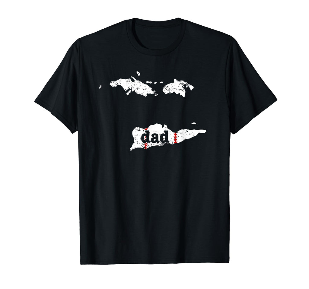 Softball Dad Us Virgin Islands T-Shirt - Fun Novelty Design Unisex - T-Shirt, Sweatshirt, Hoodie