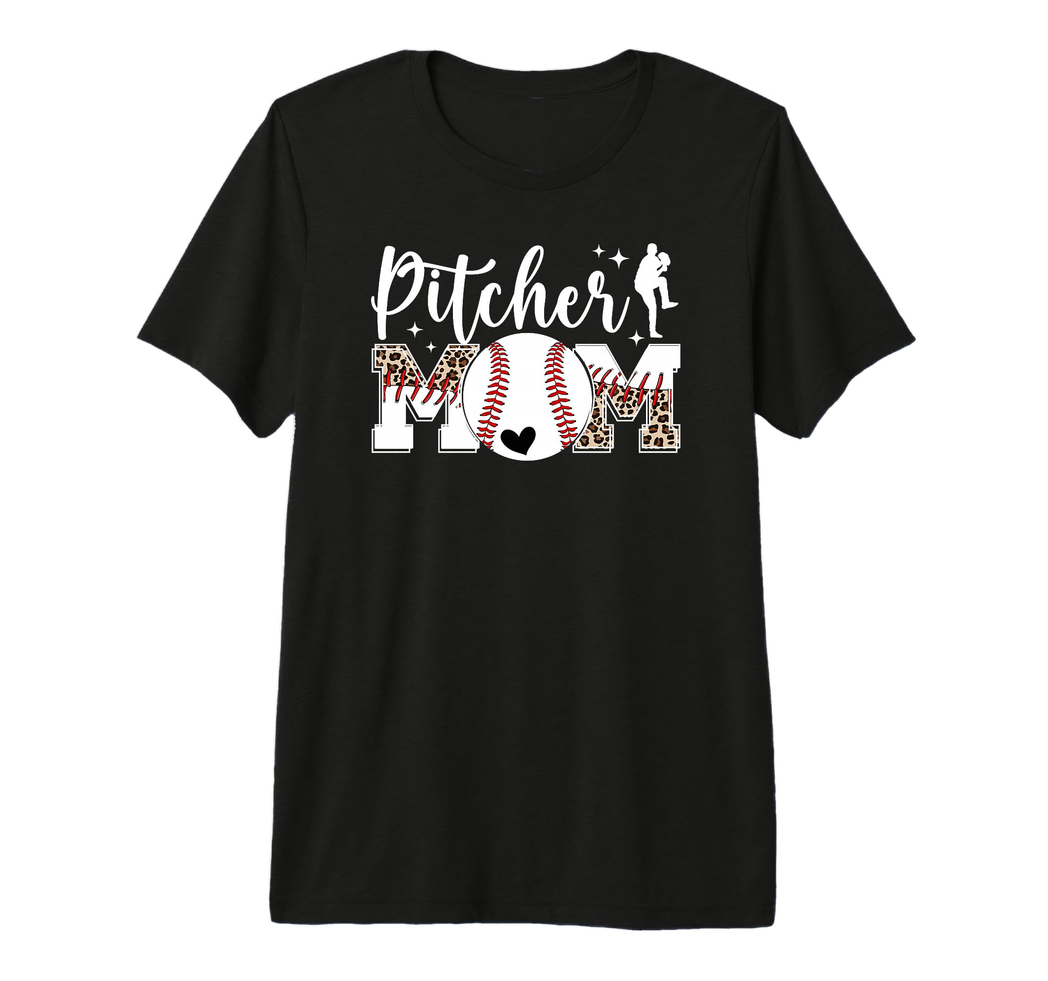 Baseball Pitcher Mom Leopard Mom T-Shirt - Streetwear Style Men Women - T-Shirt, Sweatshirt, Hoodie