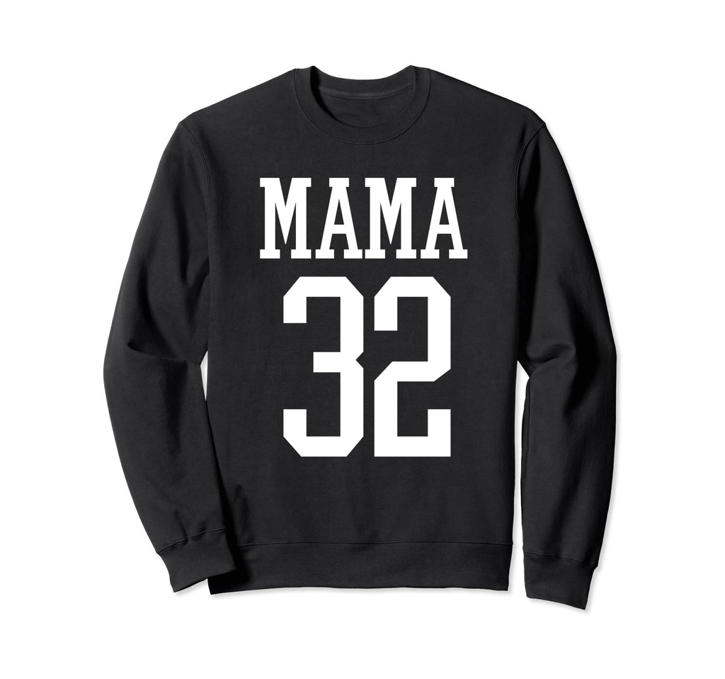 Number 32 Mama Biggest Fan Spirit Sweatshirt - Graphic Print for Adults - T-Shirt, Sweatshirt, Hoodie