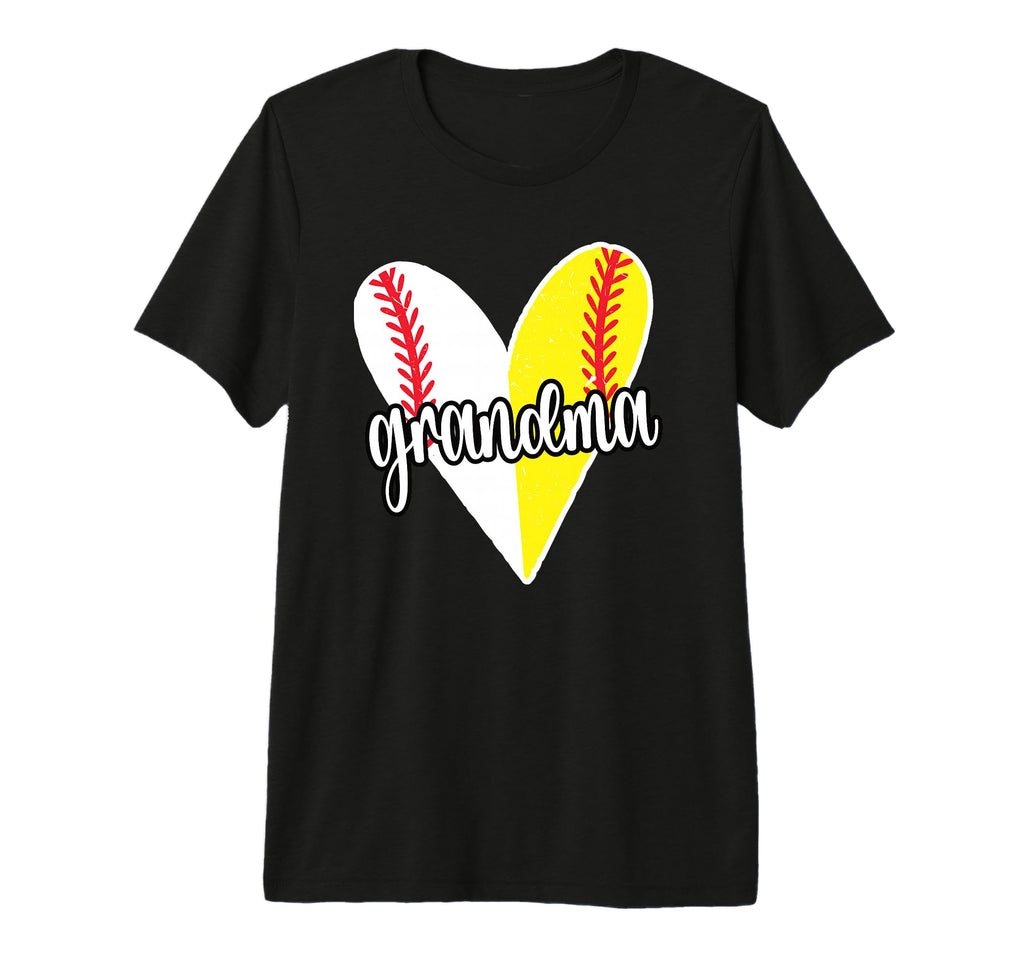 Baller Grandma Proud Softball Baseball T-Shirt - Trendy Graphic Unisex - T-Shirt, Sweatshirt, Hoodie