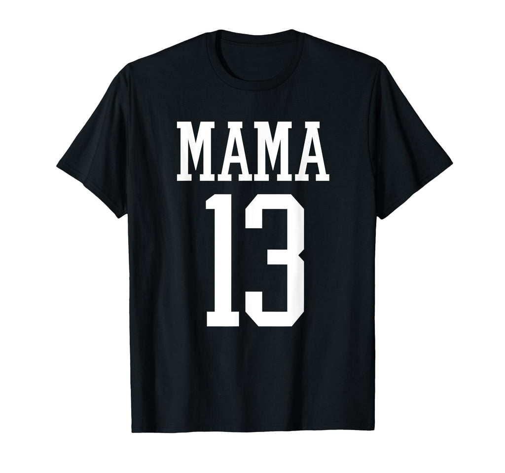 Number 13 Mama Biggest Fan Spirit Wear T-Shirt - Minimalist Print Unisex - T-Shirt, Sweatshirt, Hoodie