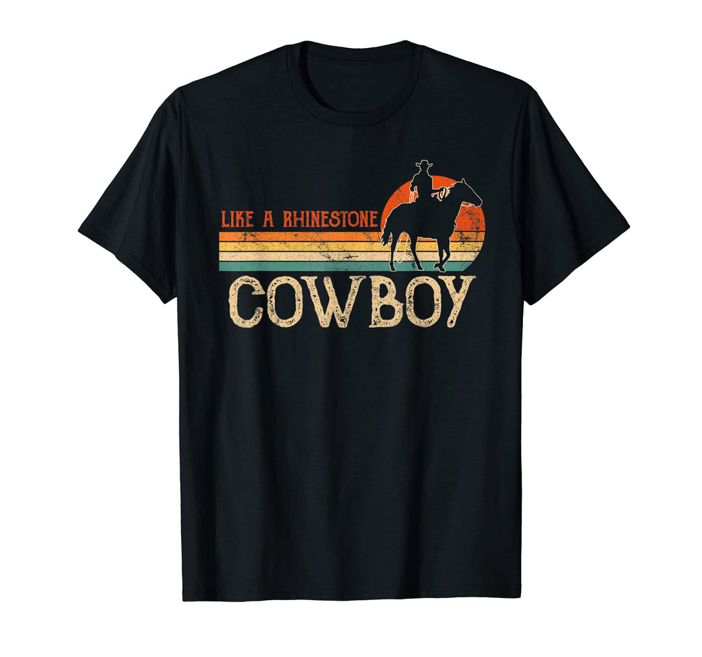 Western Rodeo Like Rhinestone Cowboy T-Shirt - Casual Everyday Wear Unisex - T-Shirt, Sweatshirt, Hoodie