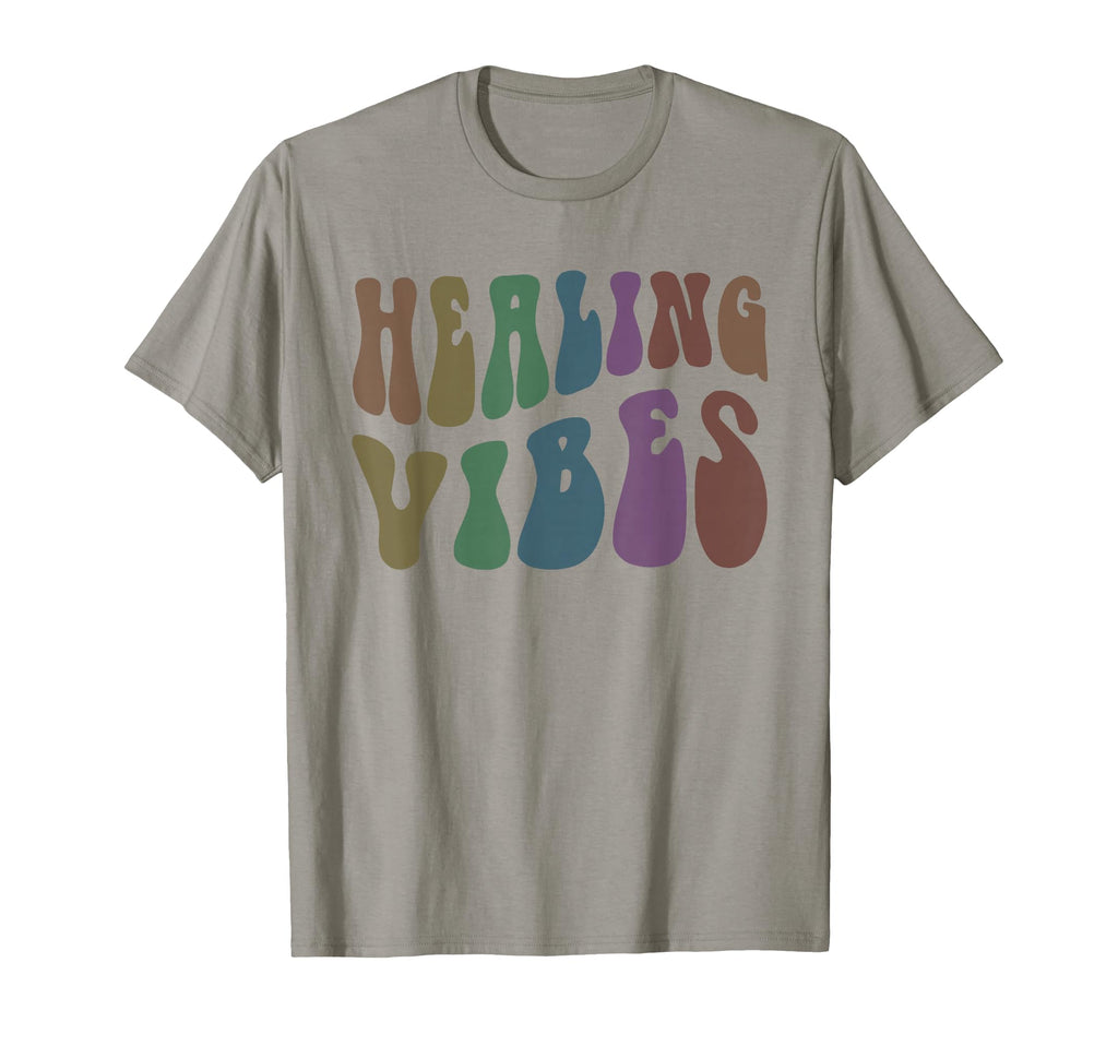 Groovy Healing Vibes Wellness T-Shirt - Minimalist Print for Adults - T-Shirt, Sweatshirt, Hoodie