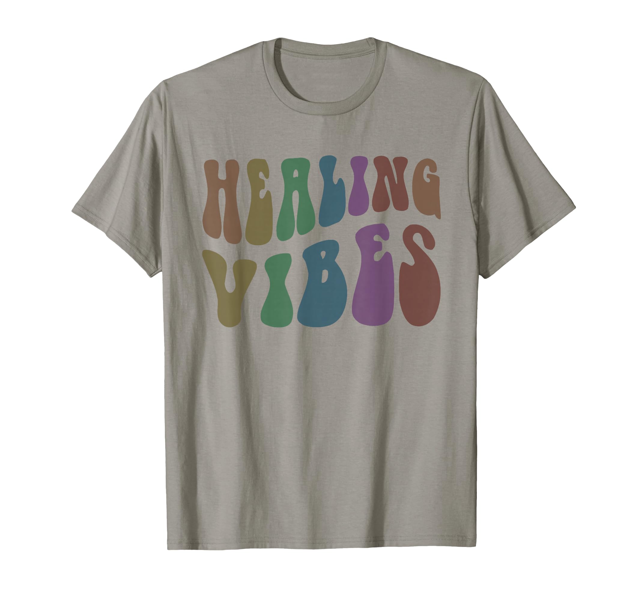 Groovy Healing Vibes Wellness T-Shirt - Minimalist Print for Adults - T-Shirt, Sweatshirt, Hoodie
