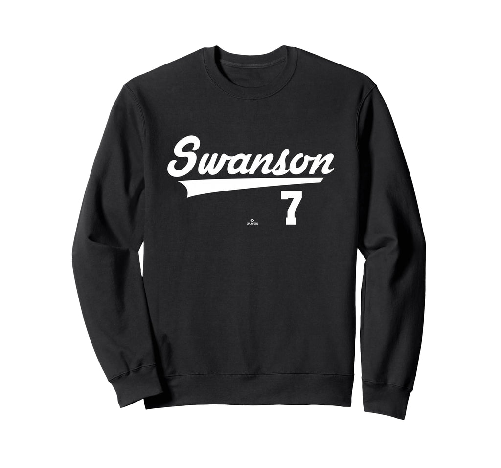 Player Name Swoosh Dansby Swanson Sweatshirt - Trendy Graphic for Adults - T-Shirt, Sweatshirt, Hoodie