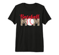 Baseball Mom Tri Blend T-Shirt - Minimalist Print Men Women - T-Shirt, Sweatshirt, Hoodie