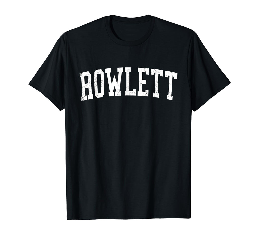 Rowlett Tx Distressed White Varsity T-Shirt - Streetwear Style for Adults - T-Shirt, Sweatshirt, Hoodie