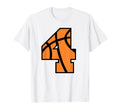 Basketball Number 4 Game Day Mom Dad T-Shirt - Graphic Print for Adults - T-Shirt, Sweatshirt, Hoodie