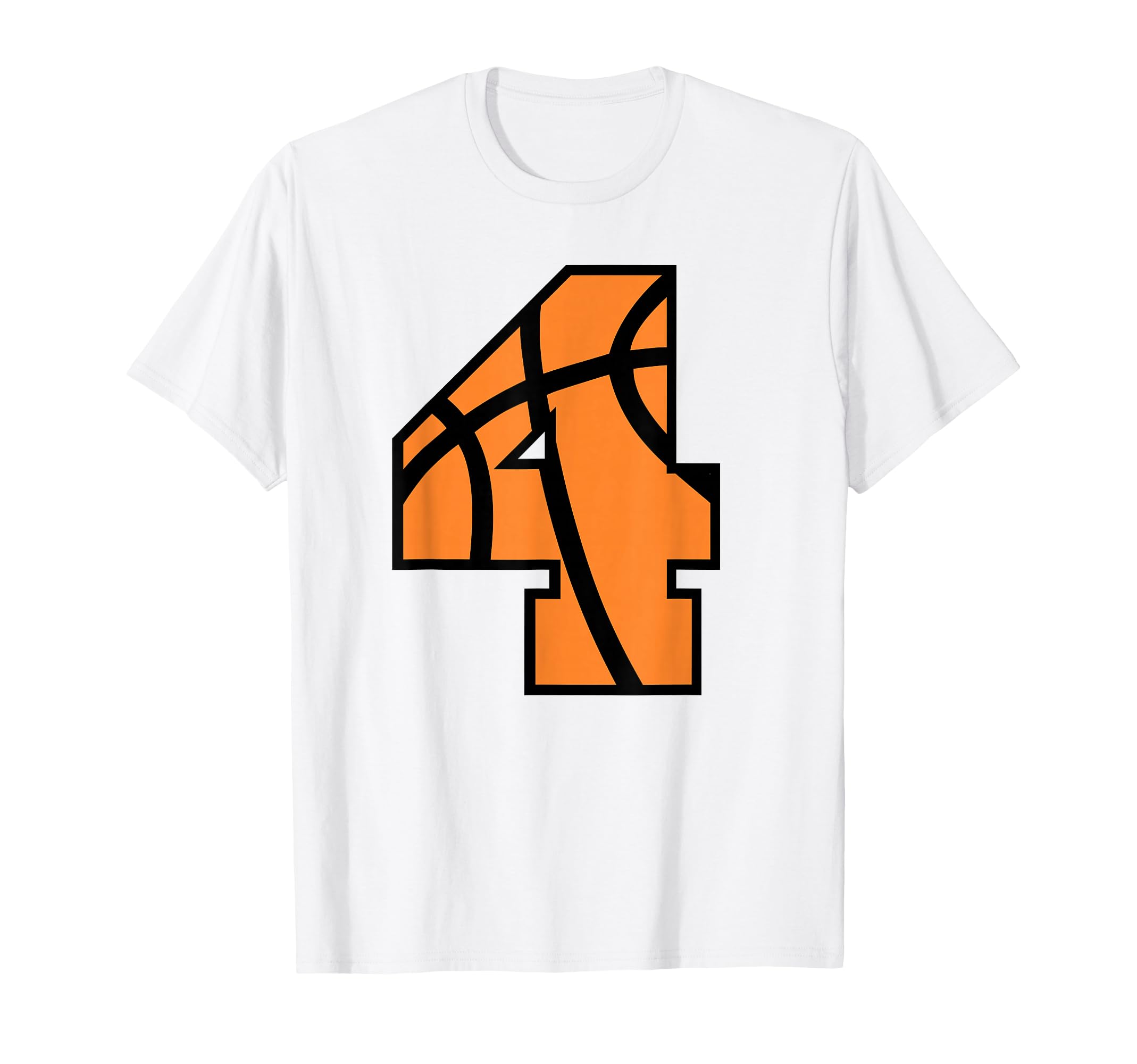 Basketball Number 4 Game Day Mom Dad T-Shirt - Graphic Print for Adults - T-Shirt, Sweatshirt, Hoodie