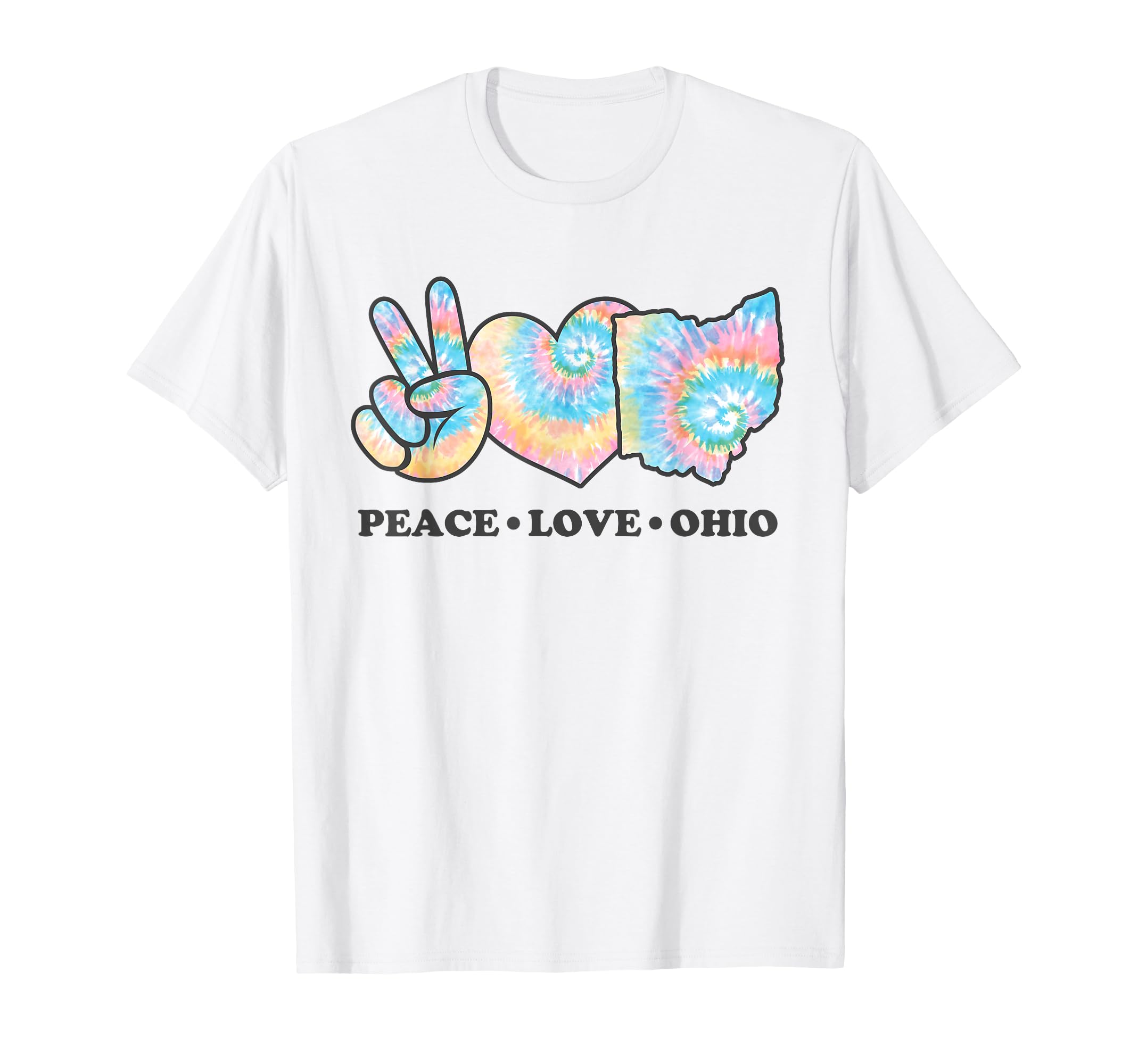 Tie Dye Ohio Hippie Gift Co Sweatshirt - Unique Graphic Unisex - T-Shirt, Sweatshirt, Hoodie