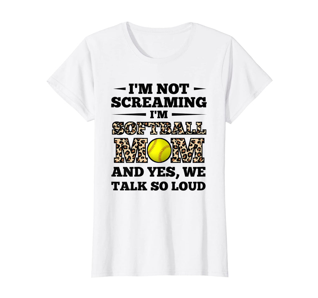 Womens Im Not Screaming Im Softball T-Shirt - Custom Art Print for Adults - T-Shirt, Sweatshirt, Hoodie