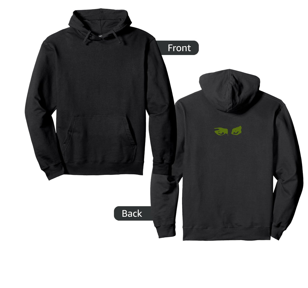 Cybergoth Eyes Y2K Indie Aesthetic Hoodie - Minimalist Print for Adults - T-Shirt, Sweatshirt, Hoodie