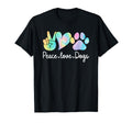 Peace Love Dogs Tie Dye Dog T-Shirt - Casual Everyday Wear for Adults - T-Shirt, Sweatshirt, Hoodie