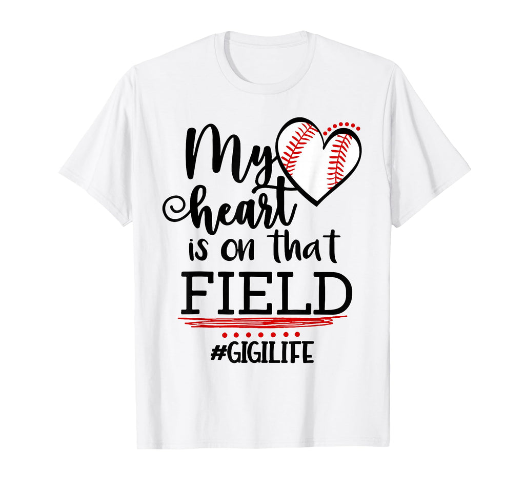 My Heart Is That Field Ballpark Baseball T-Shirt - Graphic Print Unisex - T-Shirt, Sweatshirt, Hoodie