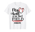 My Heart Is That Field Ballpark Baseball T-Shirt - Graphic Print Unisex - T-Shirt, Sweatshirt, Hoodie