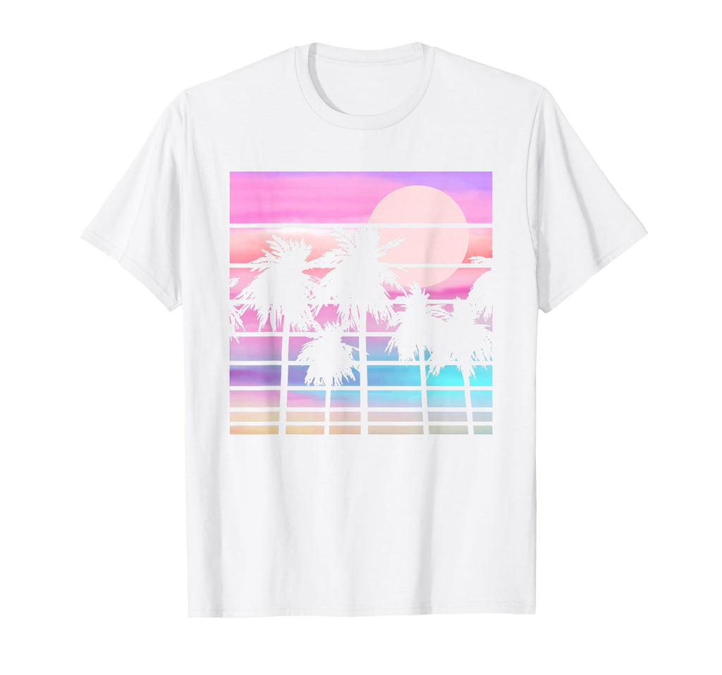 Palm Trees Sunset Beach Tropical Summer T-Shirt - Unique Graphic for Adults - T-Shirt, Sweatshirt, Hoodie