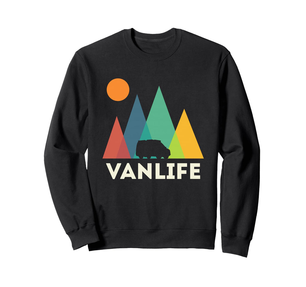 Van Life Vanlife Camper Camping Sweatshirt - Aesthetic Graphic Unisex - T-Shirt, Sweatshirt, Hoodie