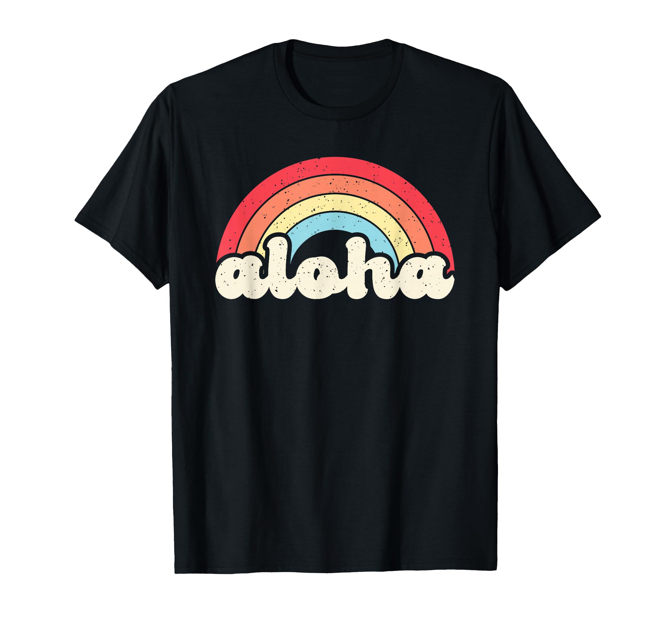 Aloha Rainbow Hawaii Hawaiian Island T-Shirt - Unique Graphic Men Women - T-Shirt, Sweatshirt, Hoodie