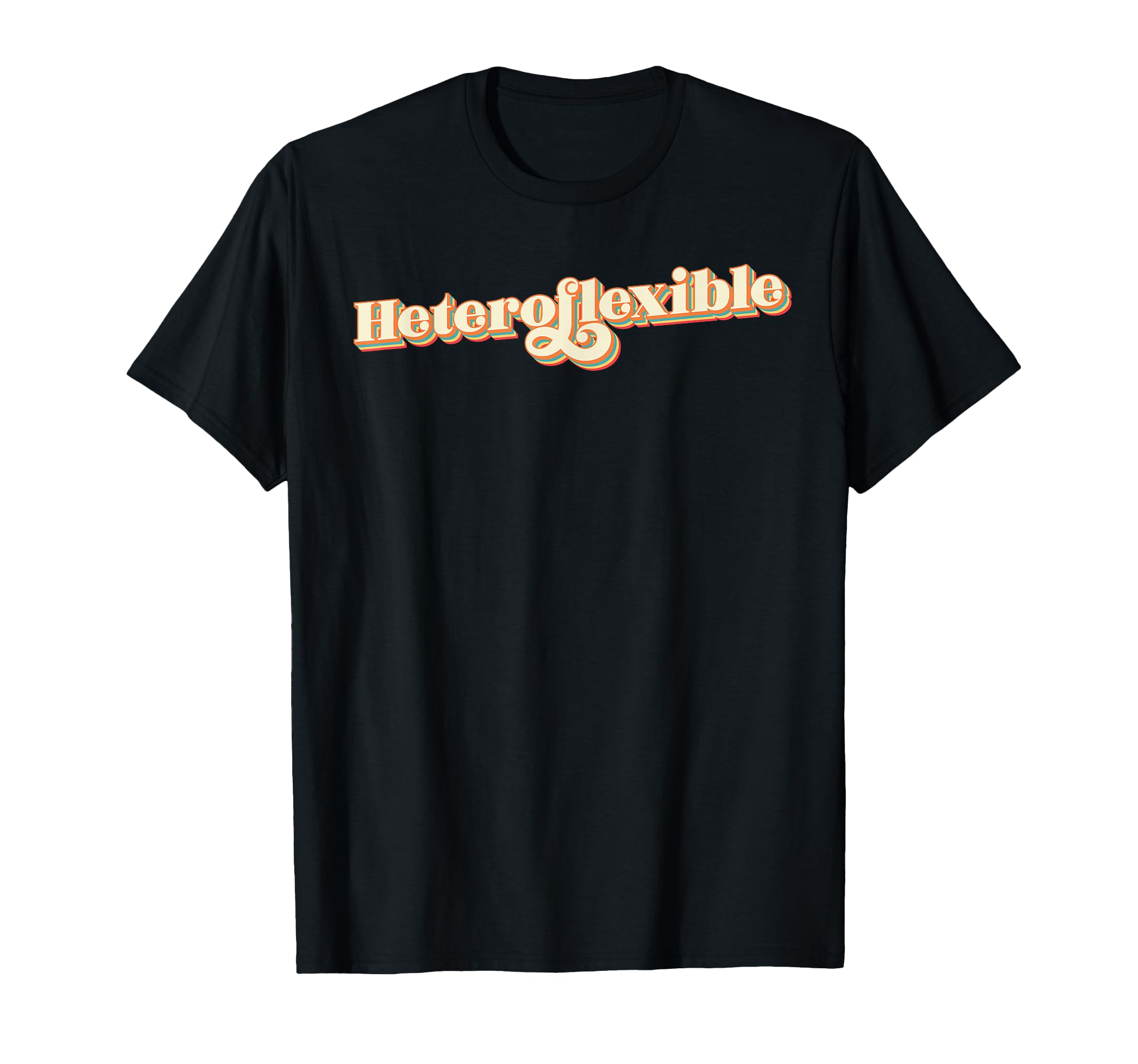 Heteroflexible Rainbow Pride T-Shirt - Fun Novelty Design for Adults - T-Shirt, Sweatshirt, Hoodie