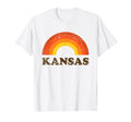 Kansas Souvenir 70S Rainbow T-Shirt - Aesthetic Graphic for Adults - T-Shirt, Sweatshirt, Hoodie