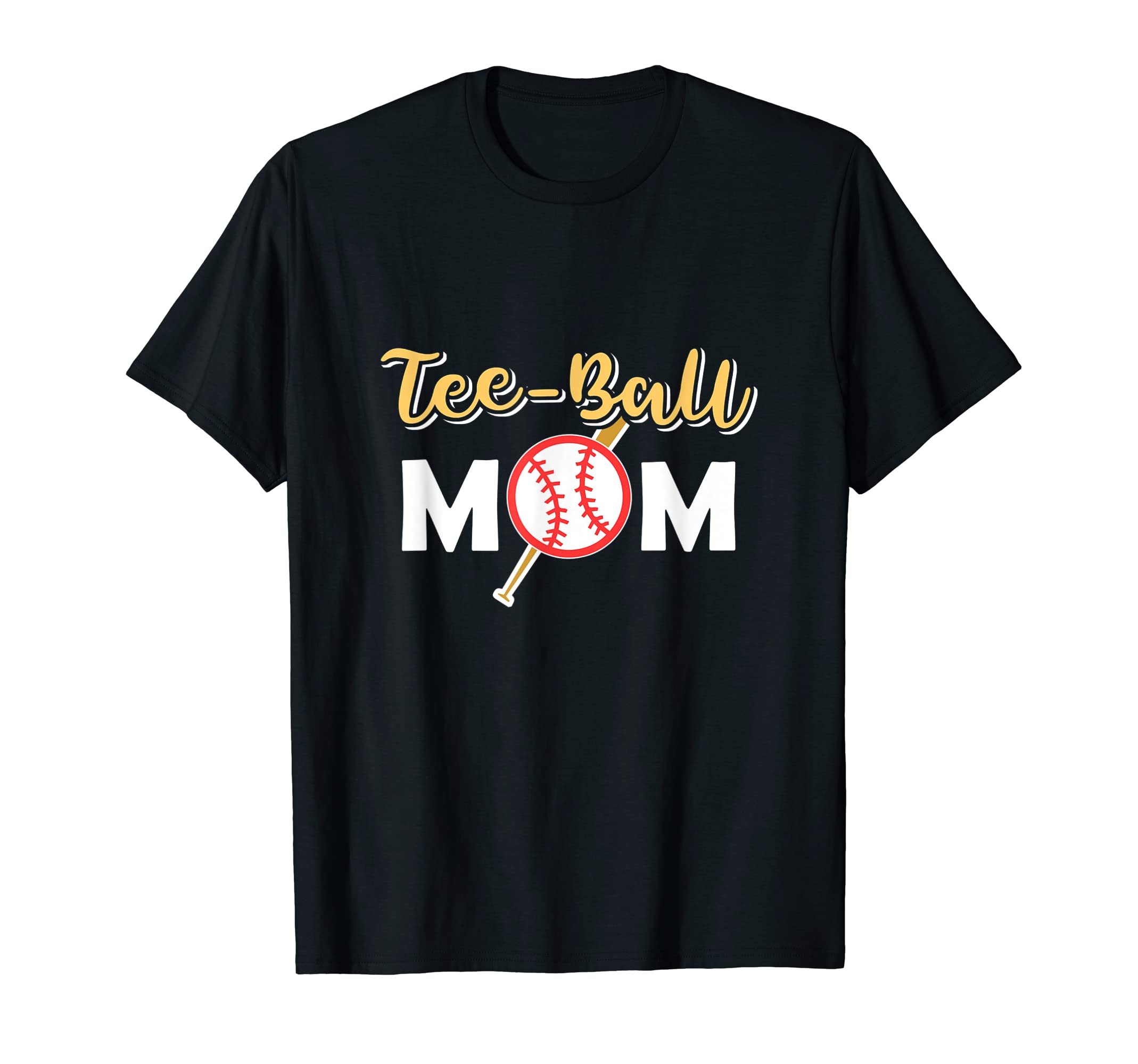Ball Mom Mother Baseball Bat T Ball T-Shirt - Minimalist Print for Adults - T-Shirt, Sweatshirt, Hoodie