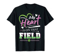 My Heart Is Baseball Field Gift Moms T-Shirt - Streetwear Style Men Women - T-Shirt, Sweatshirt, Hoodie