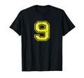 Number 9 Nine Varsity Distressed T-Shirt - Streetwear Style for Adults - T-Shirt, Sweatshirt, Hoodie