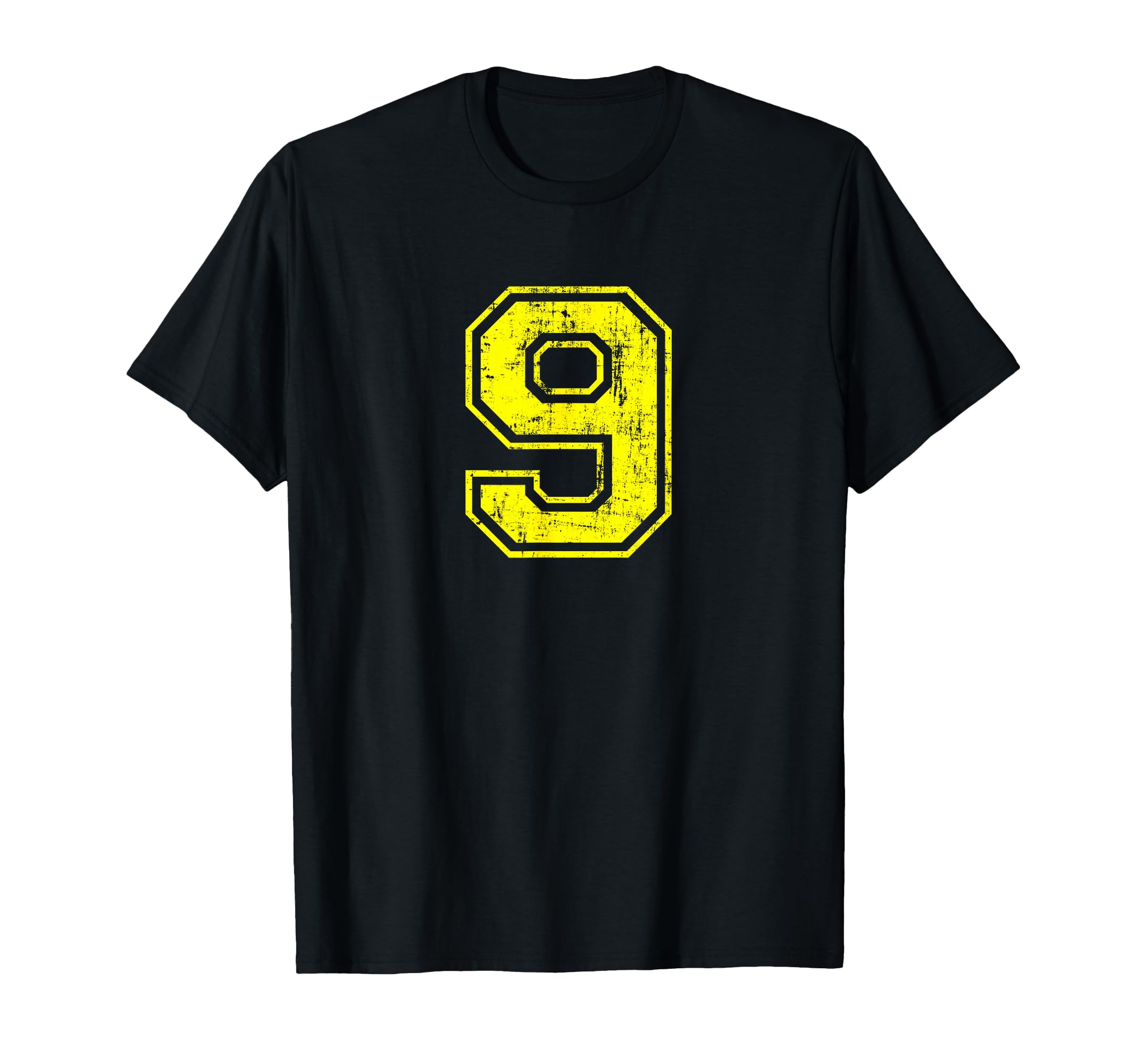 Number 9 Nine Varsity Distressed T-Shirt - Streetwear Style for Adults - T-Shirt, Sweatshirt, Hoodie