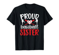 Proud Baseball Sister Baseball Player T-Shirt - Minimalist Print Men Women - T-Shirt, Sweatshirt, Hoodie