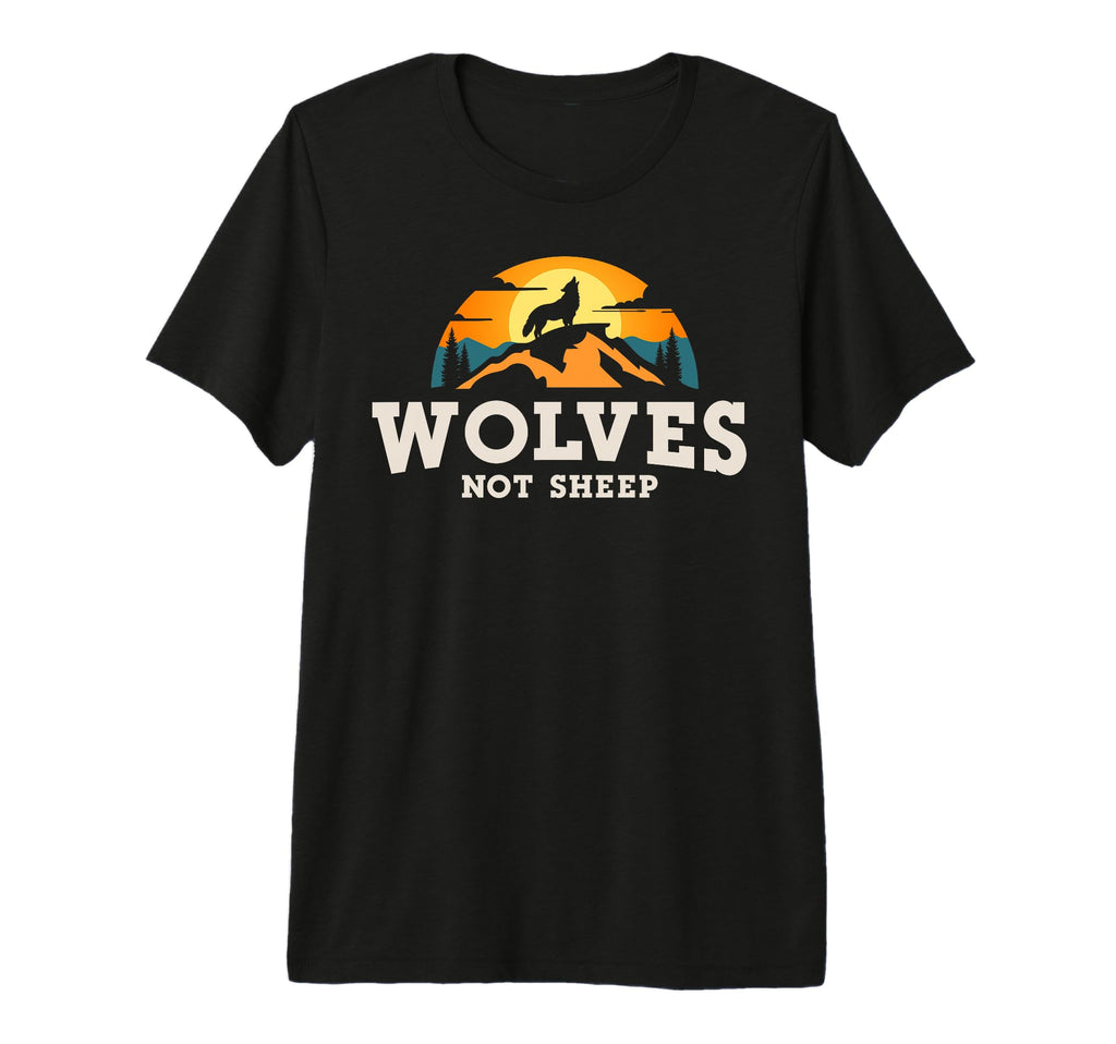 Wolves Not Sheep Funny Wolf Howling T-Shirt - Aesthetic Graphic for Adults - T-Shirt, Sweatshirt, Hoodie