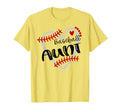 Personalized Baseball Heart Aunt Baseball T-Shirt - Novelty Apparel Unisex - T-Shirt, Sweatshirt, Hoodie