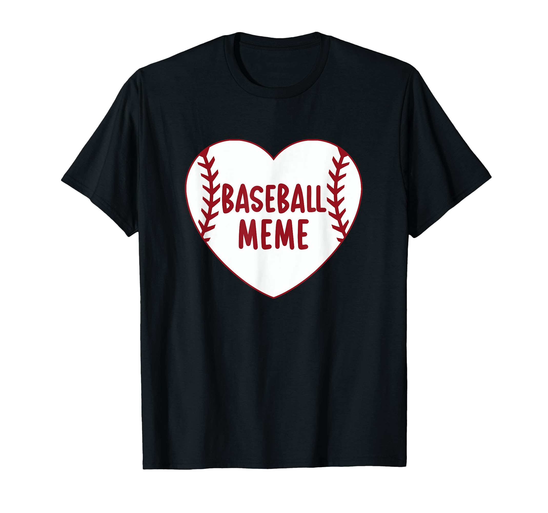 Baseball Meme Heart Baseball Grandma T-Shirt - Graphic Print Unisex - T-Shirt, Sweatshirt, Hoodie