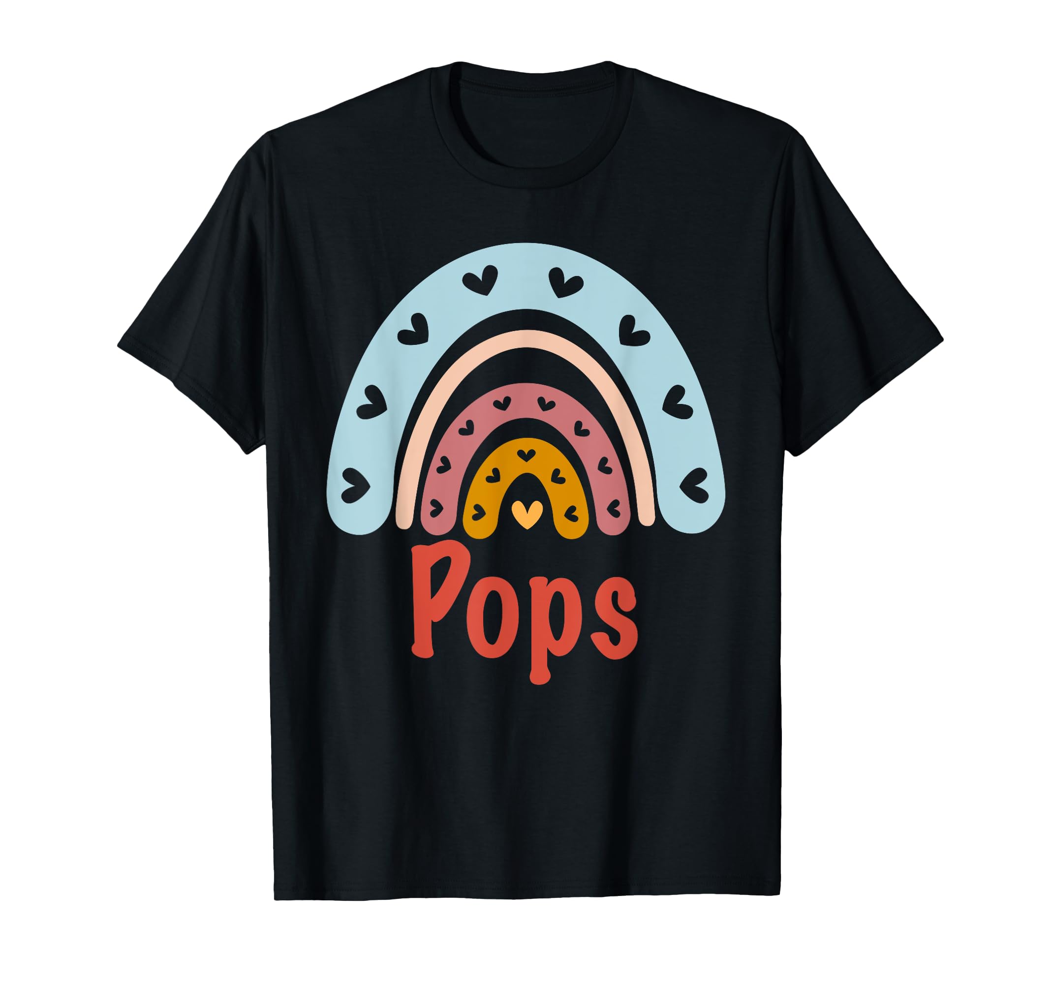 Pops Birthday Rainbow Boho Pops T-Shirt - Minimalist Print Men Women - T-Shirt, Sweatshirt, Hoodie