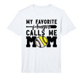 Mens My Favorite Player Calls Me Mom T-Shirt - Custom Art Print for Adults - T-Shirt, Sweatshirt, Hoodie