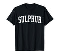 Sulphur La Distressed White Varsity T-Shirt - Streetwear Style for Adults - T-Shirt, Sweatshirt, Hoodie