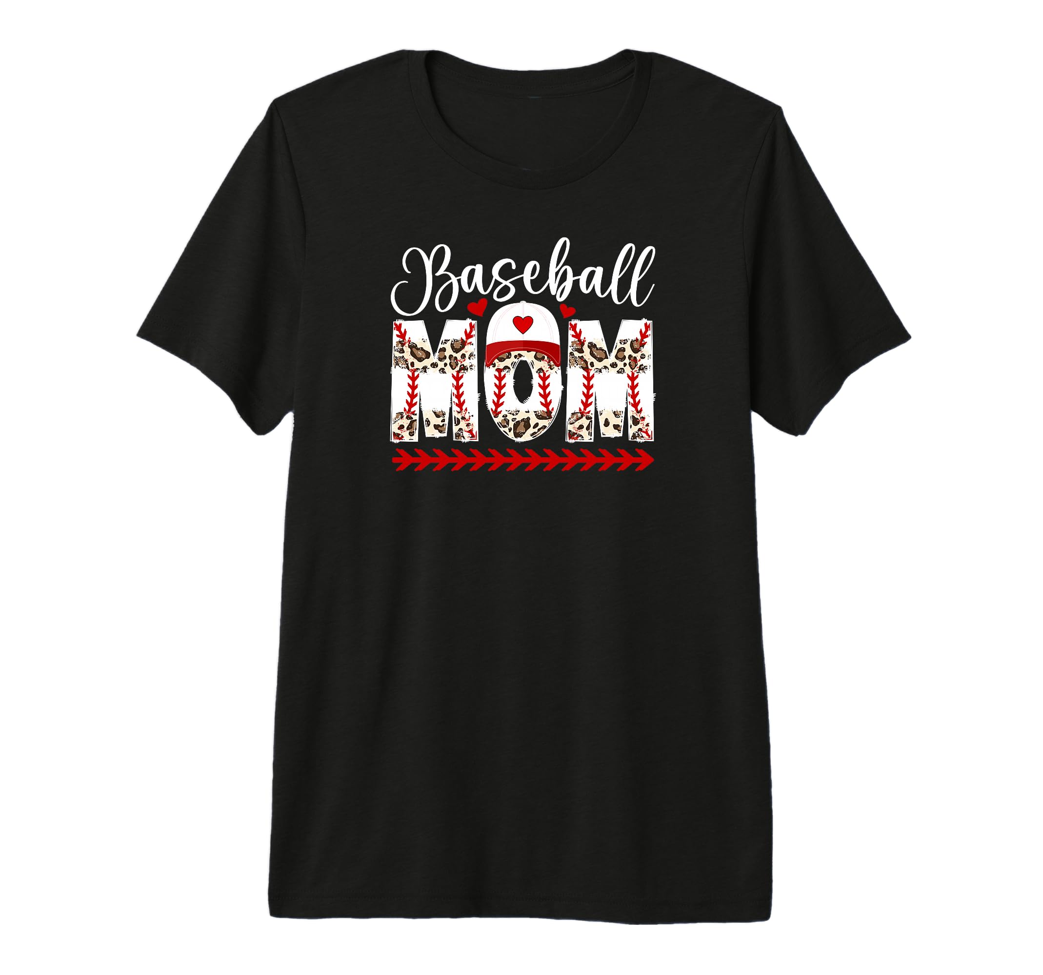 Baseball Mom Baseball Player Mom Leopard T-Shirt - Graphic Print Men Women - T-Shirt, Sweatshirt, Hoodie