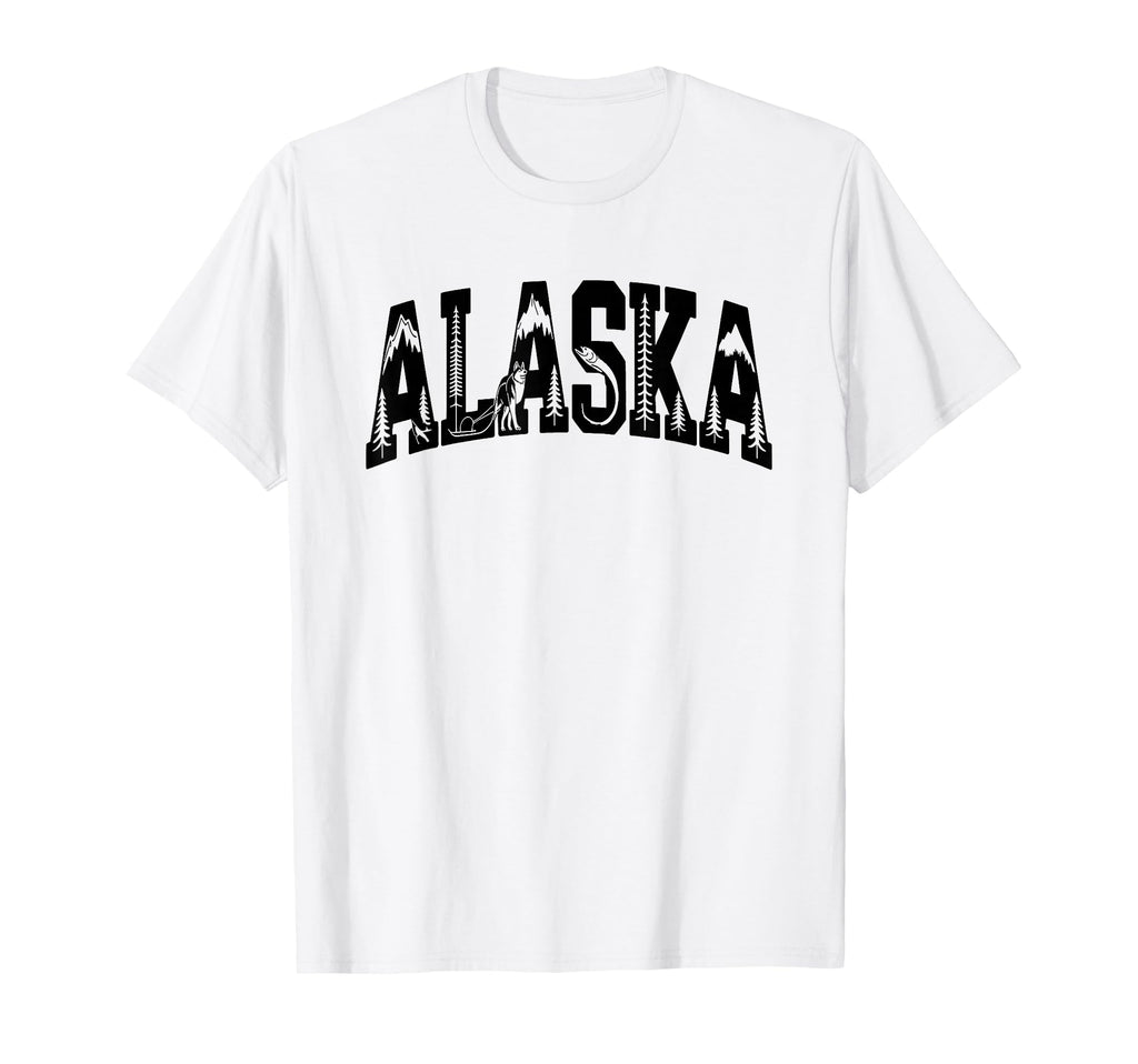 Alaska Travel Outdoors Mountain T-Shirt - Graphic Print Unisex - T-Shirt, Sweatshirt, Hoodie