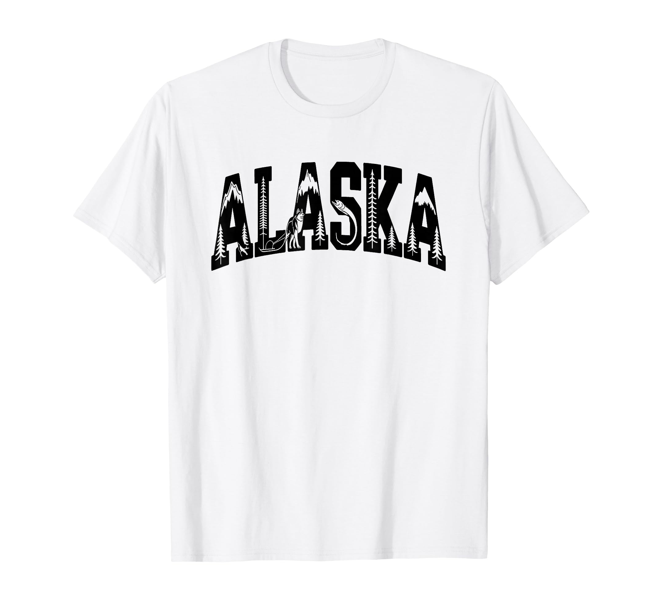 Alaska Travel Outdoors Mountain T-Shirt - Graphic Print Unisex - T-Shirt, Sweatshirt, Hoodie