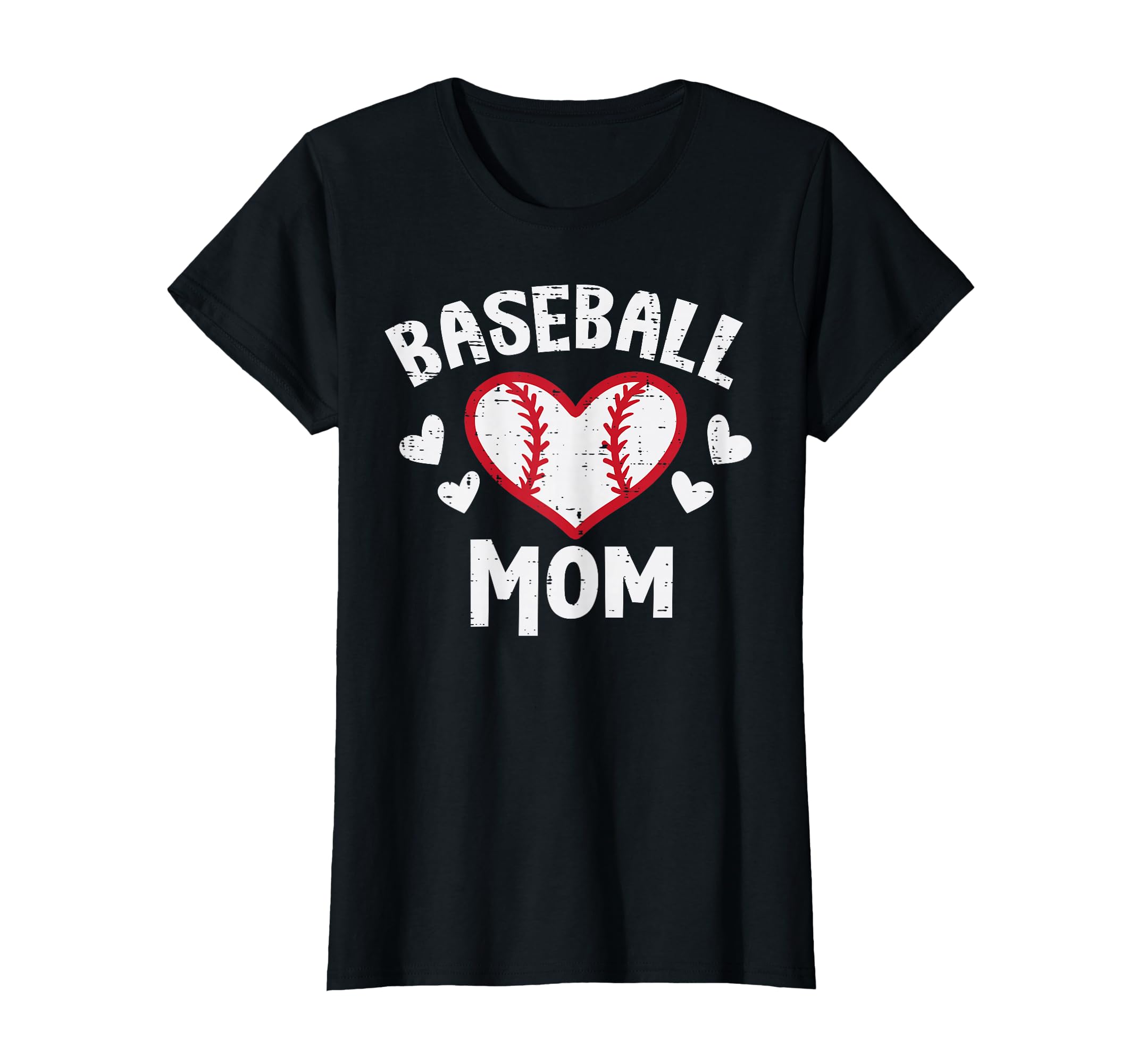 Baseball Mom Heart Family Matching T-Shirt - Minimalist Print Men Women - T-Shirt, Sweatshirt, Hoodie